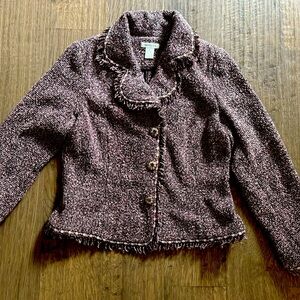 Harold’s couture tweed jacket size 8